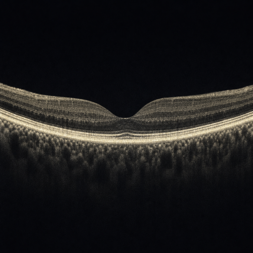 Representative macular OCT cross-section image.